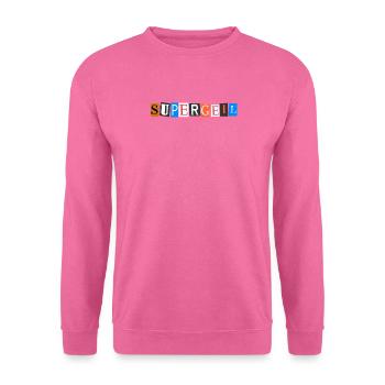 Supergeil super bonnes lettres d’un magazine - Sweat-shirt Unisexe - rose - Devant