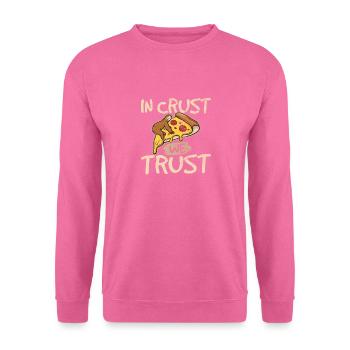 Funny Sloth Pizza Shirt Cute Sloth Lover Pizza Lov - Unisex Pullover - Pink - Vorne