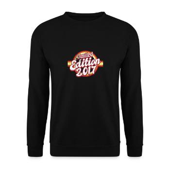 Limited Edition 2017 Vintage - Unisex Pullover - Schwarz - Vorne - Alina (178cm) & Michal (187cm)