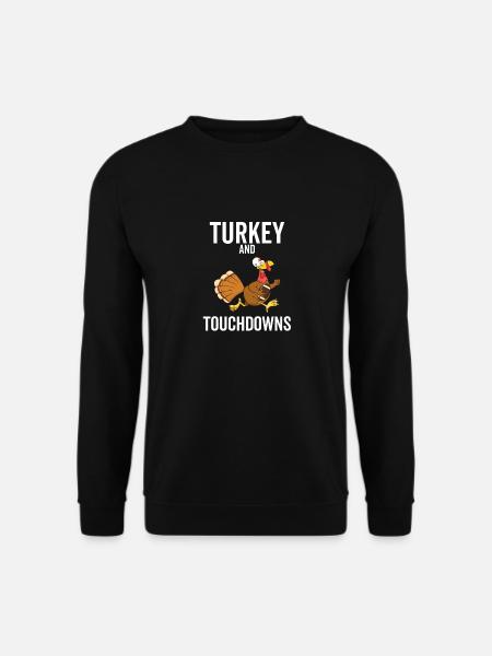 Türkei und Touchdowns - Unisex Pullover - Schwarz