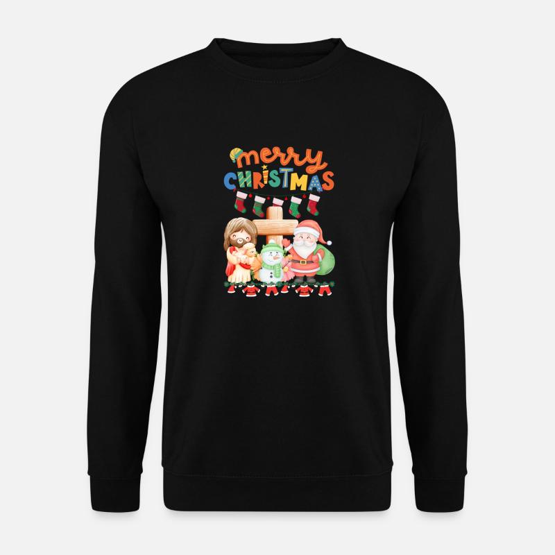 Christmas Begins With Christ - Unisex Sweatshirt - black