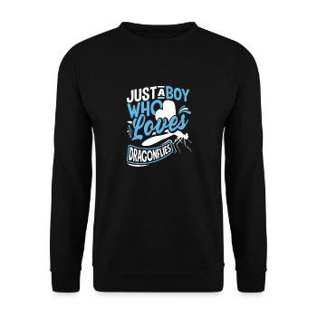 Libelle Libelle Nur ein Junge, der liebt - Unisex Pullover - Schwarz - Vorne - Alina (178cm) & Michal (187cm)