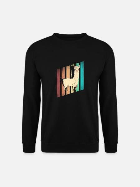 Alpacas LLamas Mammals Alpaca Silhouette - Unisex Sweatshirt - black