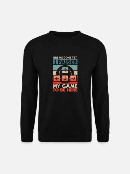Gaming -Design Ich Habe Mein Spiel Inne, Um Hier - Unisex Pullover - Schwarz