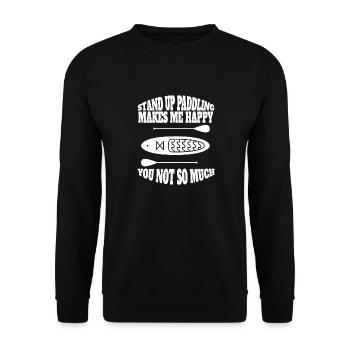 Stand-up paddlers Stand up paddle Surf Stand up paddle - Sweat-shirt Unisexe - noir - Devant - Alina (178cm) & Michal (187cm)