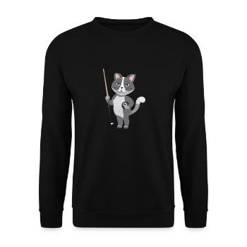 Snooker Pool Billard - Unisex Pullover - Schwarz - Vorne - Alina (178cm) & Michal (187cm)