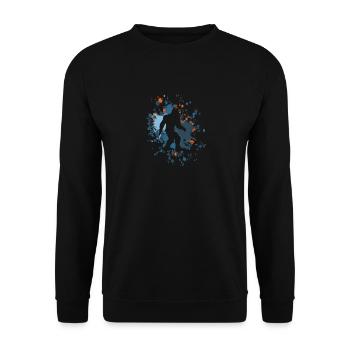 Éclaboussure de couleur Bigfoot - Sweat-shirt Unisexe - noir - Devant - Alina (178cm) & Michal (187cm)