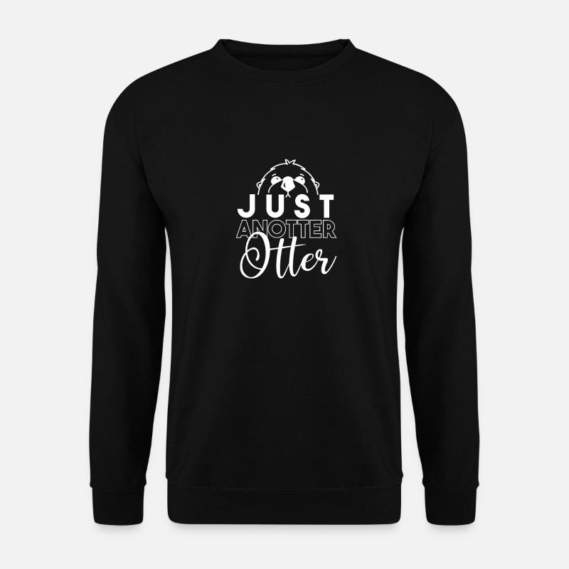 Anotter, Süßes Wildtier, Seeotter - Unisex Pullover - Schwarz
