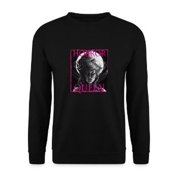 Evil Old Woman Horror Gothic Horror Witch Abstract - Unisex Sweatshirt - black - Front - Alina (178cm) & Michal (187cm)