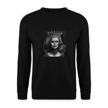 Evil Old Woman Horror Gothic Horror Witch Abstract - Unisex Sweatshirt - black - Front - Alina (178cm) & Michal (187cm)