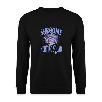 Escouade de chasse aux champignons rétro - Sweat-shirt Unisexe - noir - Devant - Alina (178cm) & Michal (187cm)