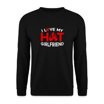 J’aime ma petite amie sexy - Sweat-shirt Unisexe - noir - Devant - Alina (178cm) & Michal (187cm)