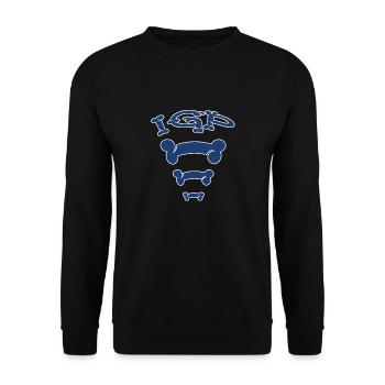 IGP bone - Unisex Sweatshirt - black - Front - Alina (178cm) & Michal (187cm)