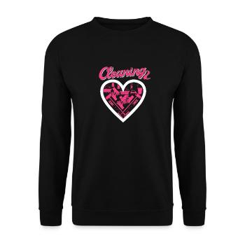 Housekeeper Maid Cleaner - Unisex Sweatshirt - black - Front - Alina (178cm) & Michal (187cm)