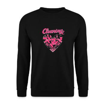 Housekeeper Maid Cleaner - Unisex Sweatshirt - black - Front - Alina (178cm) & Michal (187cm)