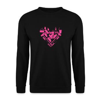 Femme de ménage Nettoyeuse - Sweat-shirt Unisexe - noir - Devant - Alina (178cm) & Michal (187cm)