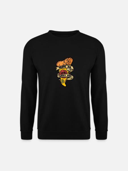 Slice To Meet You, Pizza Party - Unisex Pullover - Schwarz
