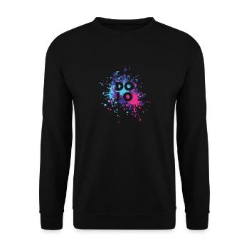 Dojo Martial Arts Color Splash - Unisex Pullover - Schwarz - Vorne - Alina (178cm) & Michal (187cm)