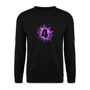 Splash couleur numéro 4 - Sweat-shirt Unisexe - noir - Devant - Alina (178cm) & Michal (187cm)