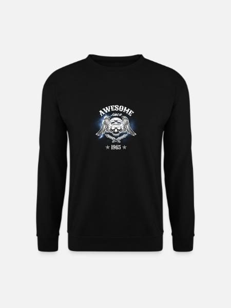 Awesome since 1965, Biker 58. Geburtstag - Unisex Pullover - Schwarz