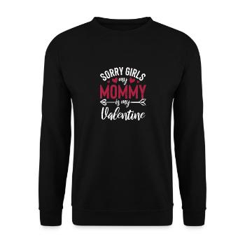 Désolé fille Ma mère est à moi - Sweat-shirt Unisexe - noir - Devant - Alina (178cm) & Michal (187cm)