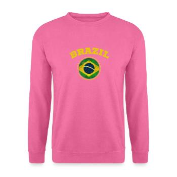 Retro Style Brésil Football Team Brasil Fan de football - Sweat-shirt Unisexe - rose - Devant