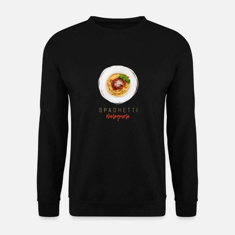 Spaghetti Bolognese Pasta Nudel Gourmet Koch - Unisex Pullover - Schwarz