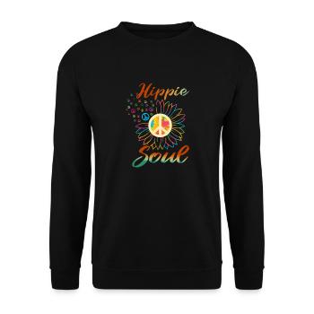 Âme hippie - Sweat-shirt Unisexe - noir - Devant - Alina (178cm) & Michal (187cm)