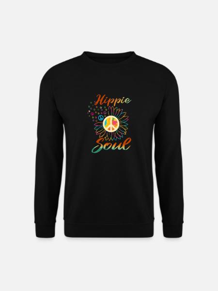Hippie soul - Unisex Sweatshirt - black