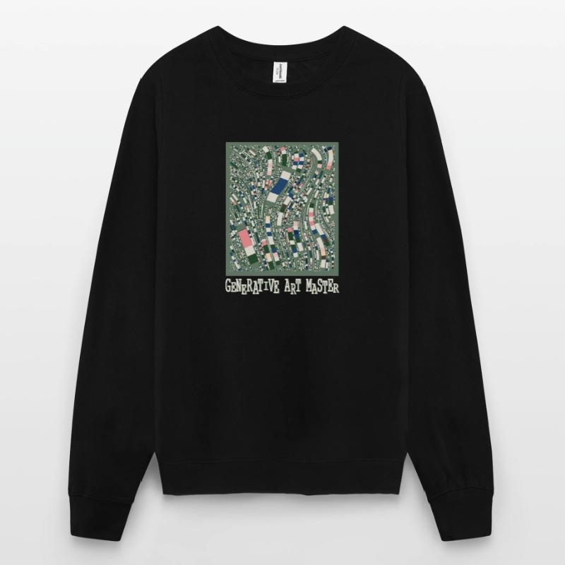 Generativer Kunstmaster-Programmierbildcode Unisex Pullover