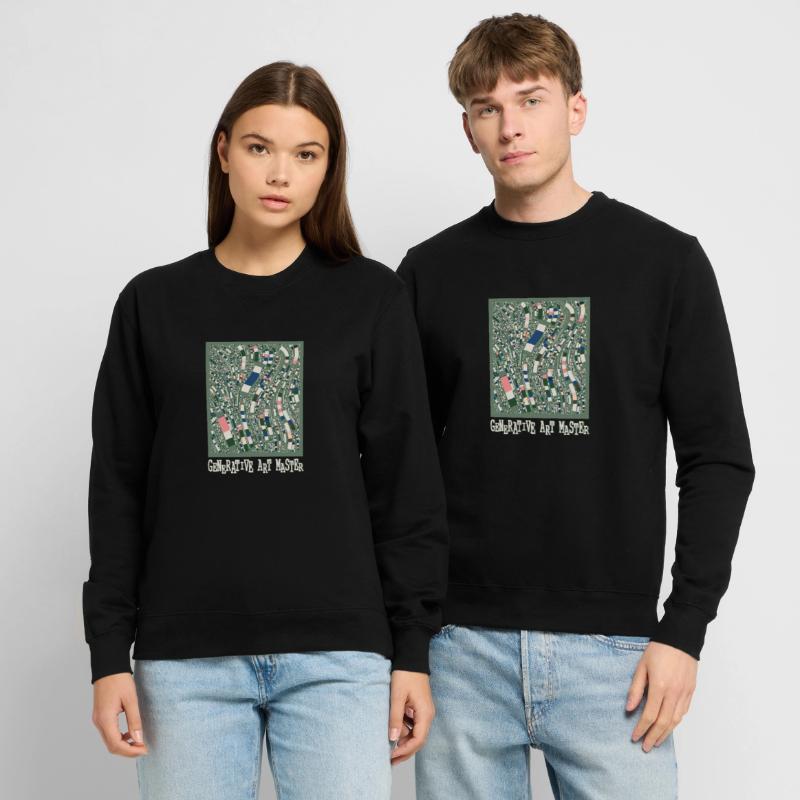 Generativer Kunstmaster-Programmierbildcode Unisex Pullover