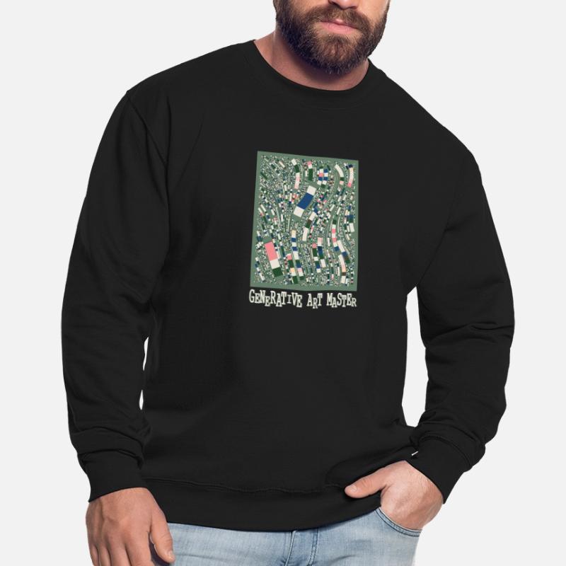Generativer Kunstmaster-Programmierbildcode Unisex Pullover