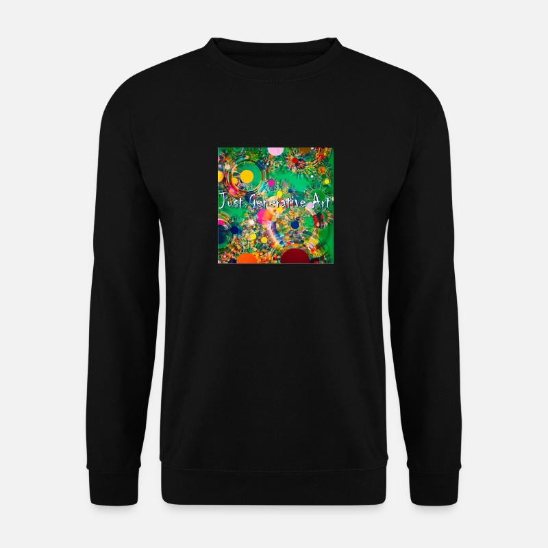 Nur Generative Kunstprogrammierung Bildcode - Unisex Pullover - Schwarz