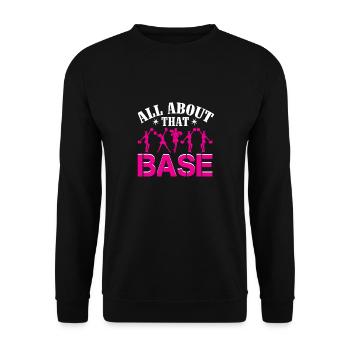 Cheerleader -daughter Cheerleading All about - Unisex Sweatshirt - black - Front - Alina (178cm) & Michal (187cm)