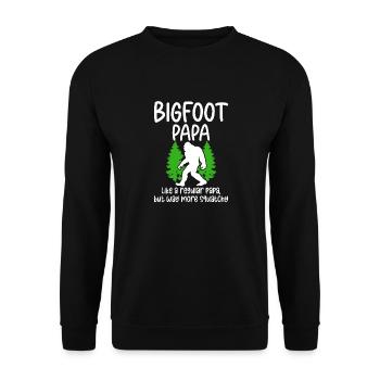 Bigfoot Party fournit Bigfoot Papa - Sweat-shirt Unisexe - noir - Devant - Alina (178cm) & Michal (187cm)