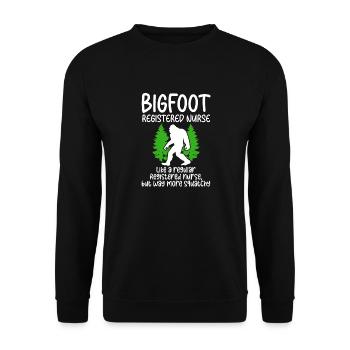 Bigfoot Party fournit une infirmière Bigfoot - Sweat-shirt Unisexe - noir - Devant - Alina (178cm) & Michal (187cm)
