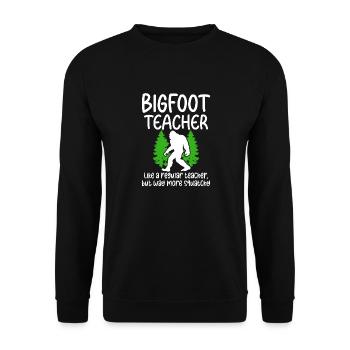 Bigfoot Party fournit des enseignants de Bigfoot - Sweat-shirt Unisexe - noir - Devant - Alina (178cm) & Michal (187cm)