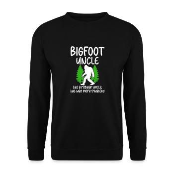 Bigfoot Party fournit Bigfoot Uncle - Sweat-shirt Unisexe - noir - Devant - Alina (178cm) & Michal (187cm)