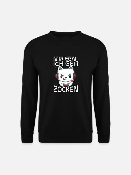 Gaming Zocken Gamer - Unisex Pullover - Schwarz