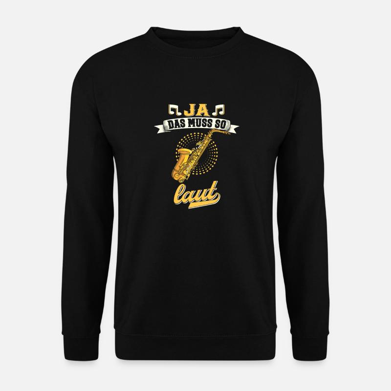 Saxophon. - Unisex Pullover - Schwarz