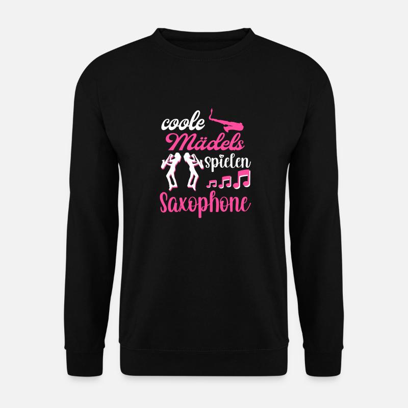 Saxophon. - Unisex Pullover - Schwarz