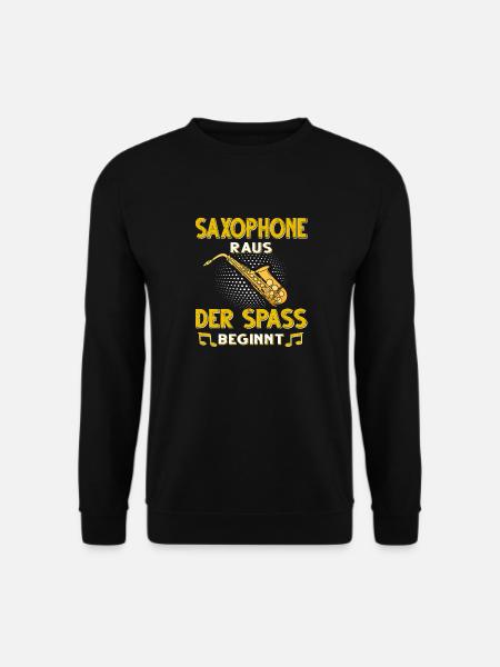 Saxophon. - Unisex Pullover - Schwarz