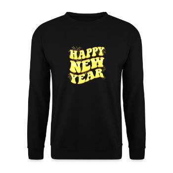 Fête du Nouvel An 2023 - Compte à rebours pour le Nouvel An - Sweat-shirt Unisexe - noir - Devant - Alina (178cm) & Michal (187cm)