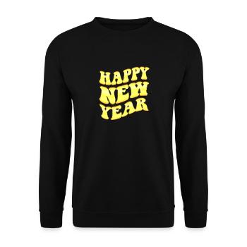 New Year Countdown 2023 - Happy New Year - Unisex Sweatshirt - black - Front - Alina (178cm) & Michal (187cm)