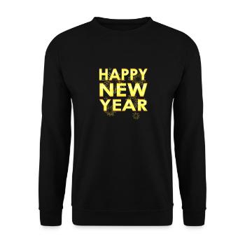 Célébration du compte à rebours du Nouvel An - Sweat-shirt Unisexe - noir - Devant - Alina (178cm) & Michal (187cm)