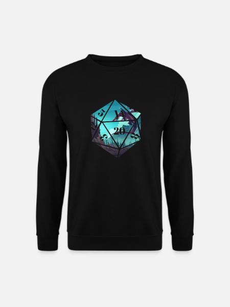 RPG-RPG-Rollenspiel-Rollenspieler Tabletop-Drache - Unisex Pullover - Schwarz