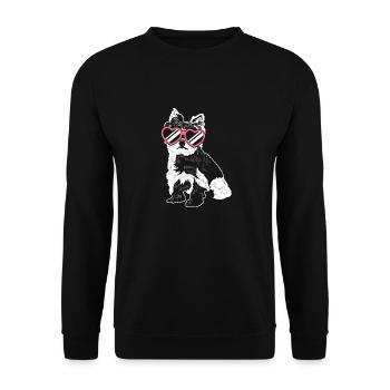 Yorkshire Terrier Yorkie Dog Cadeau - Sweat-shirt Unisexe - noir - Devant - Alina (178cm) & Michal (187cm)