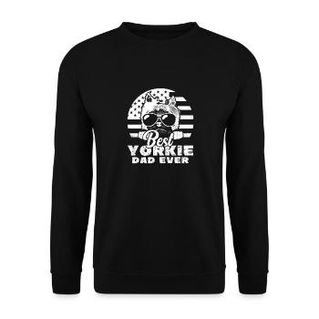 Yorkshire Terrier Yorkie Dog Cadeau - Sweat-shirt Unisexe - noir - Devant - Alina (178cm) & Michal (187cm)