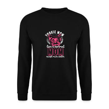 Yorkshire Terrier Yorkie Dog Gift - Unisex Sweatshirt - black - Front - Alina (178cm) & Michal (187cm)