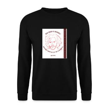 HUGH O DONNELL ROUGE - Sweat-shirt Unisexe - noir - Devant - Alina (178cm) & Michal (187cm)